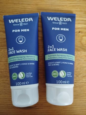 Weleda for men 2in1 face wash
