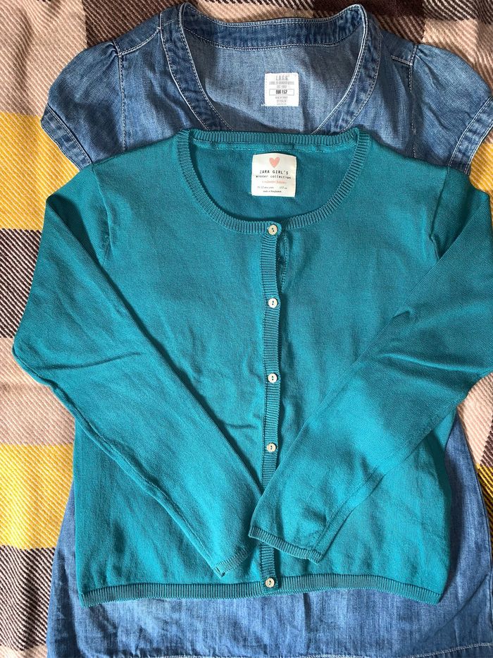 Robe hm et gilet Zara 12 ans, - photo numéro 2