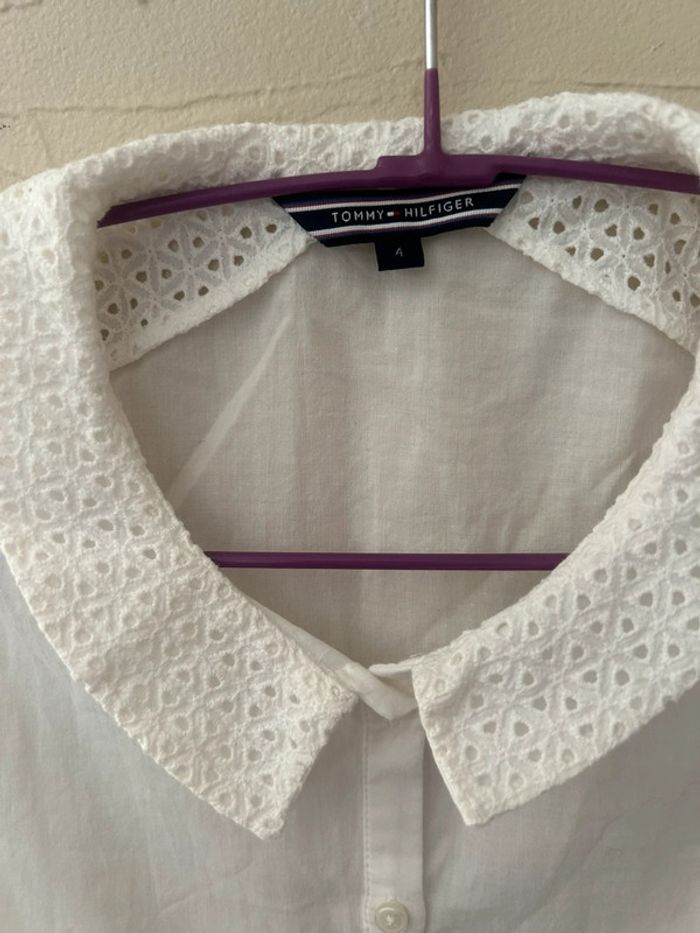 Femme 👩🏻 Chemise sans manches details esprit dentelle - Tommy Hilfiger taille 34/36 - photo numéro 8