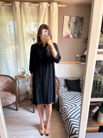 Robe noire pudique vintage y2k 2000yer