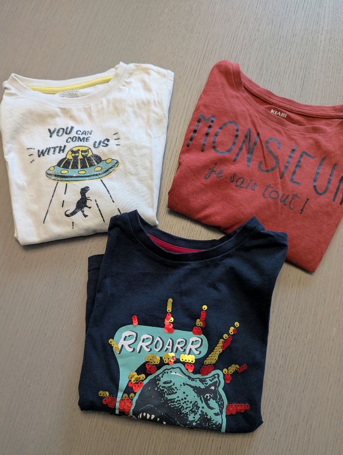 Lot de 6 T-shirt #4 ans - photo numéro 3