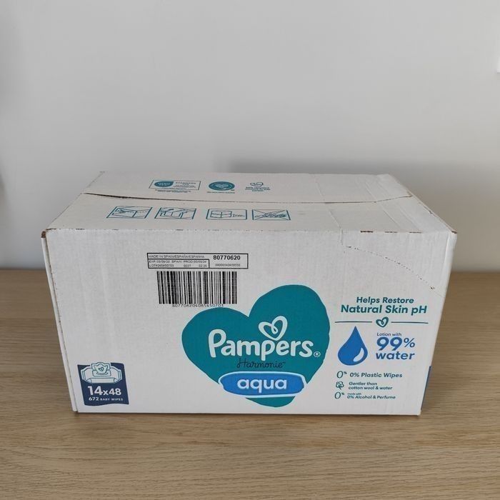 14 paquets de lingettes Pampres Aqua Harmonie - photo numéro 2