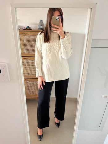 Pull col montant crème Azara Paris