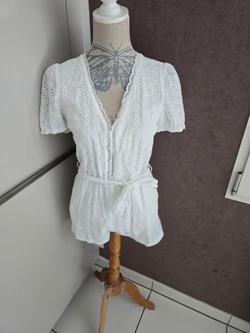 Combishort broderie anglaise Majolica taille S excellent état