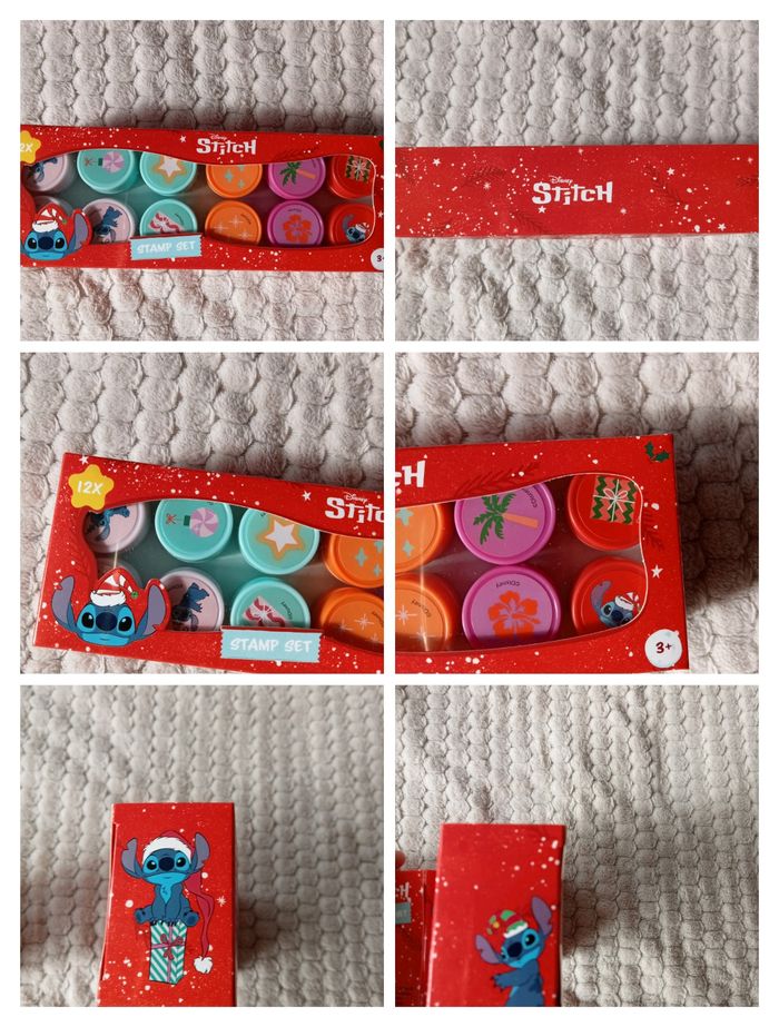 Boite de 12 Tampons Noël Stitch