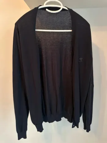 Gilet cardigan noir/marine - diesel - homme taille S