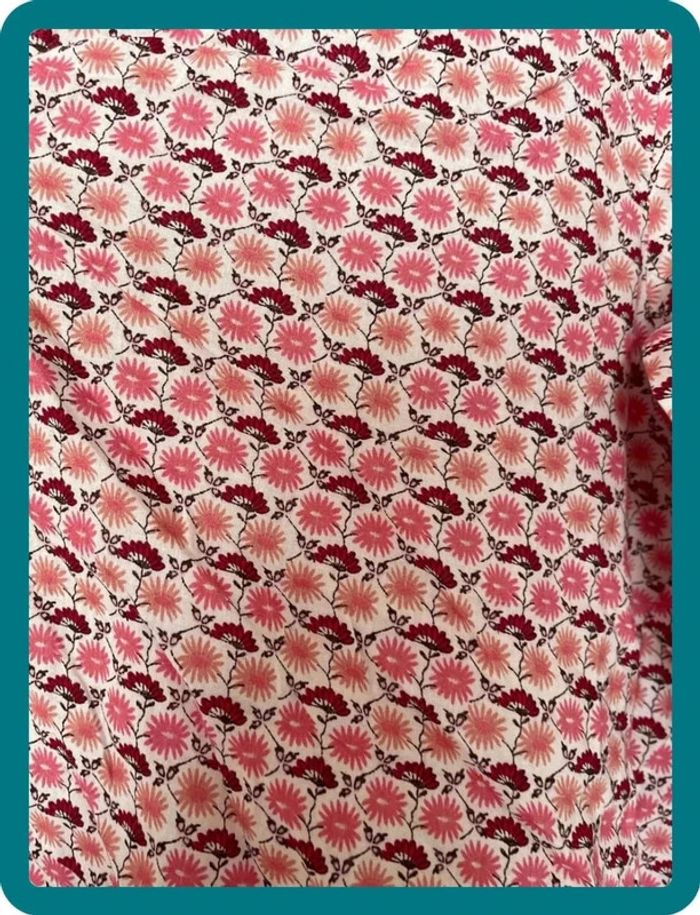 Chemise fleurs rose - photo numéro 3