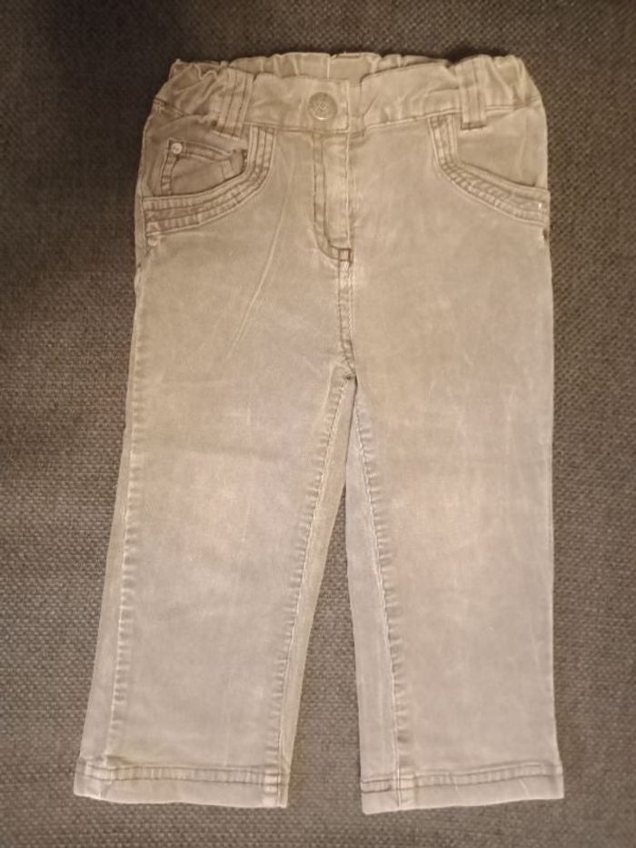Pantalon velours brun clair