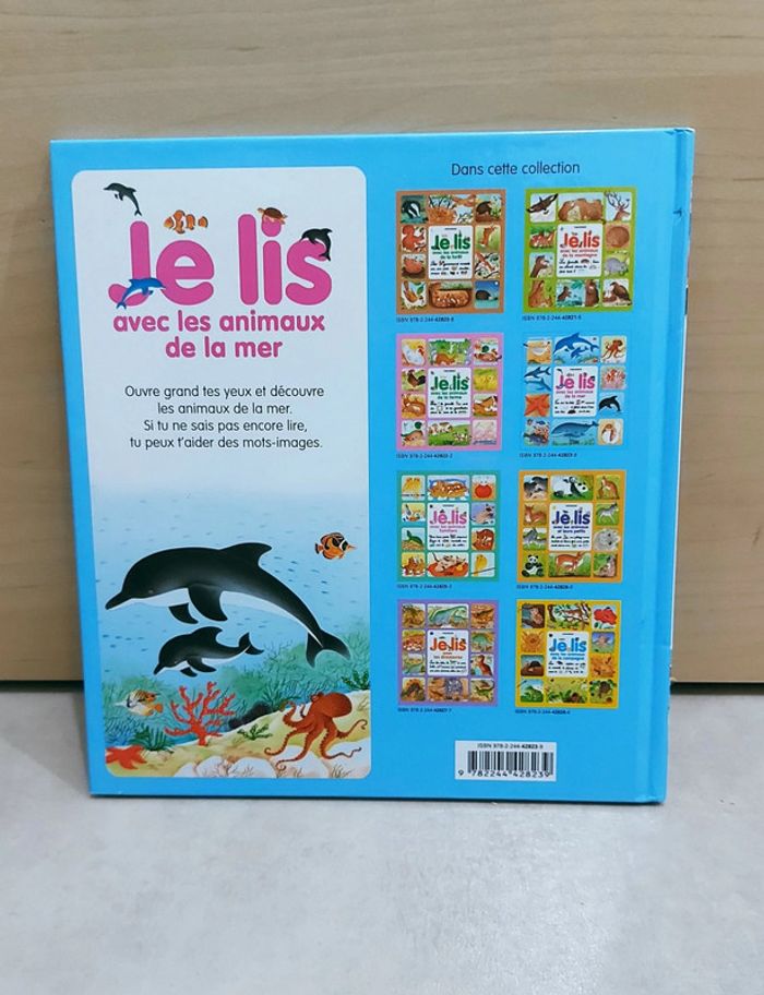 🌺 Livre pour apprendre à lire : Je lis avec les animaux de la mer - photo numéro 2