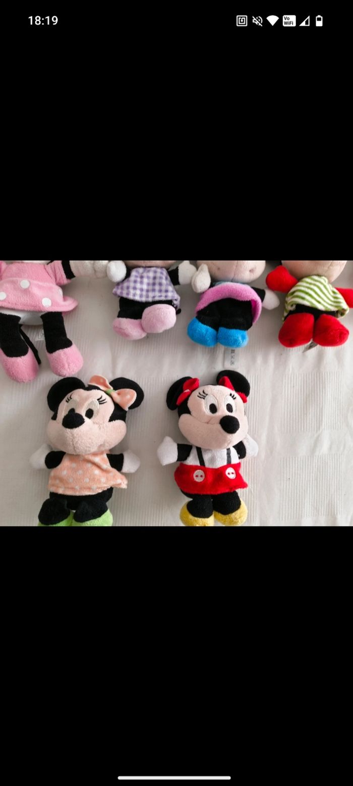 Lot petites peluches minnie - photo numéro 2