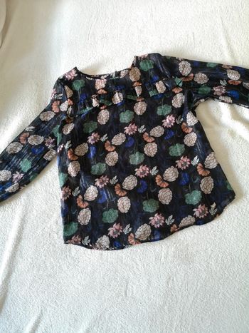 Blouse fluide brillante