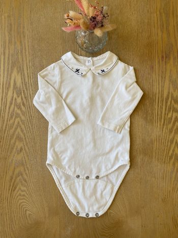 Body à col mixte tartine et chocolat