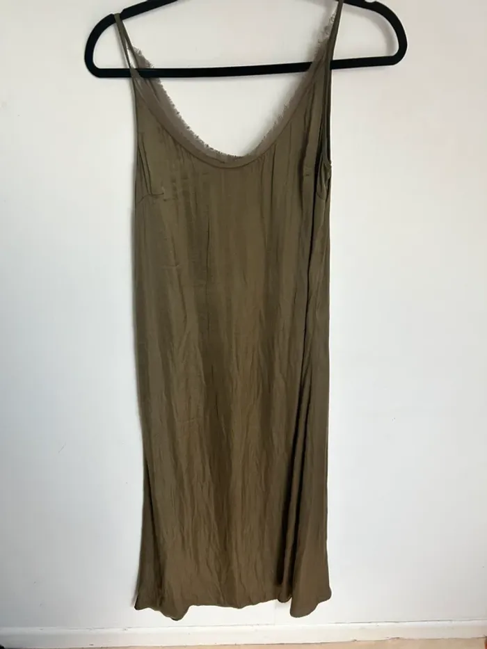 Robe longue kaki femme taille 36 Monoprix