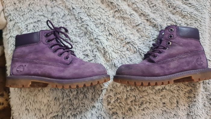 Boots Timberland cuir violet