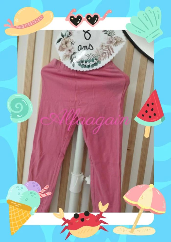 Lot leggings vert et rose Kiabi 8ans - photo numéro 5