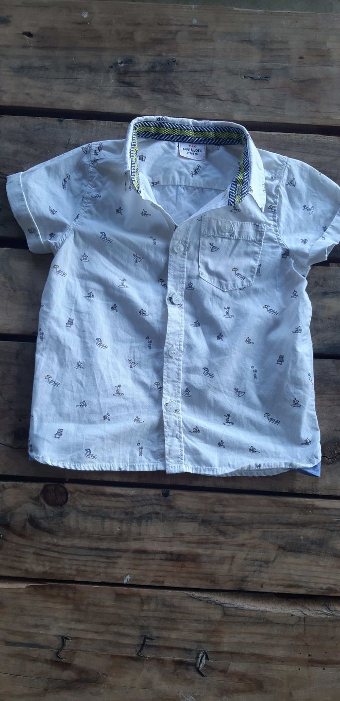 Chemise 24 mois garçon tape a l'oeil