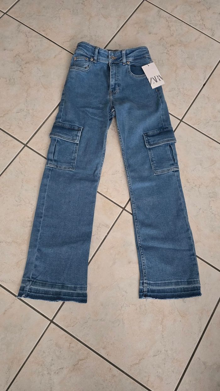 (Neuf non porté) 🏷🥰😍superbe  jeans cargo 12 ans fille 😍🥰 - photo numéro 2