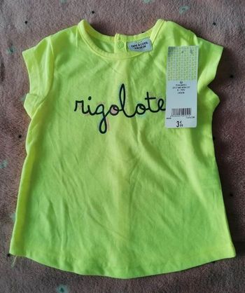 T-shirt bébé fille 6 mois