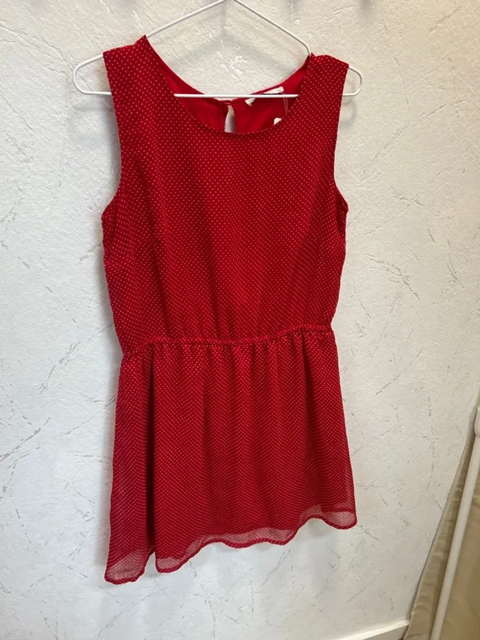 robe femme rouge robe à poids robe été femme taille 40 taille L - photo numéro 2