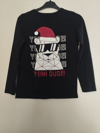 T shirt noir in extenso 10 ans 