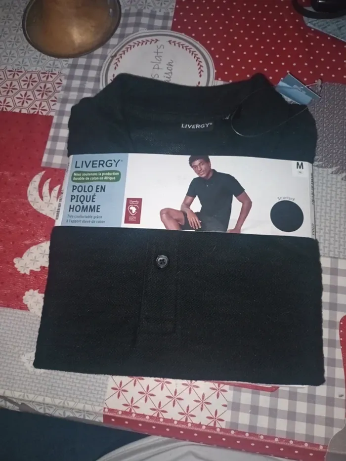 Polo homme en piqué taille M