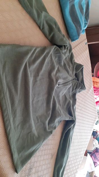 Polaire garçon vert bouteille