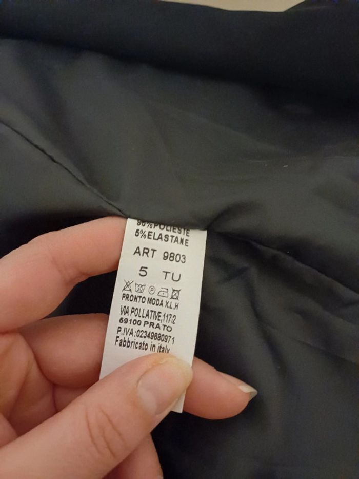 Blazer noir long neuf Laura & Laurent taille S/M 36/38 - photo numéro 13