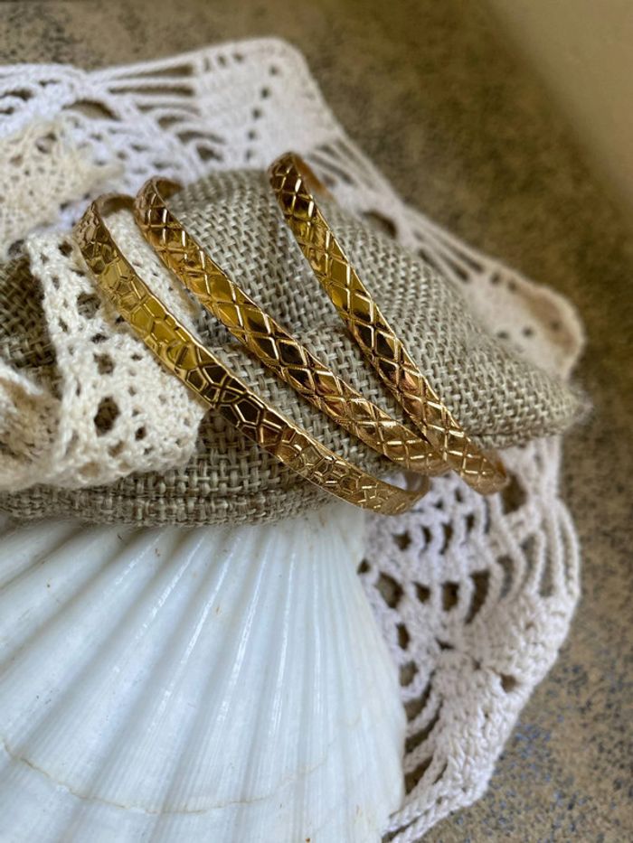 lot de 3 bracelets joncs - photo numéro 4