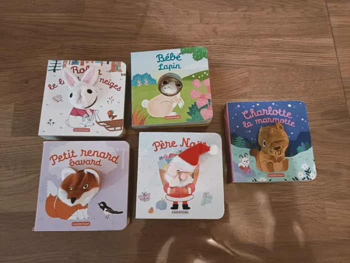 Lot de 6 livres mes livres marionnettes Casterman