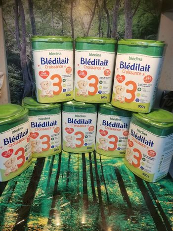 🍼 Lot de 8 boîtes Blédilait (Blédina) – 3ème âge (Croissance+) – DLC 2027 😄