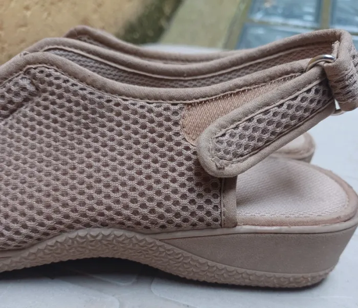 Chaussures sandale comfort beige - photo numéro 5
