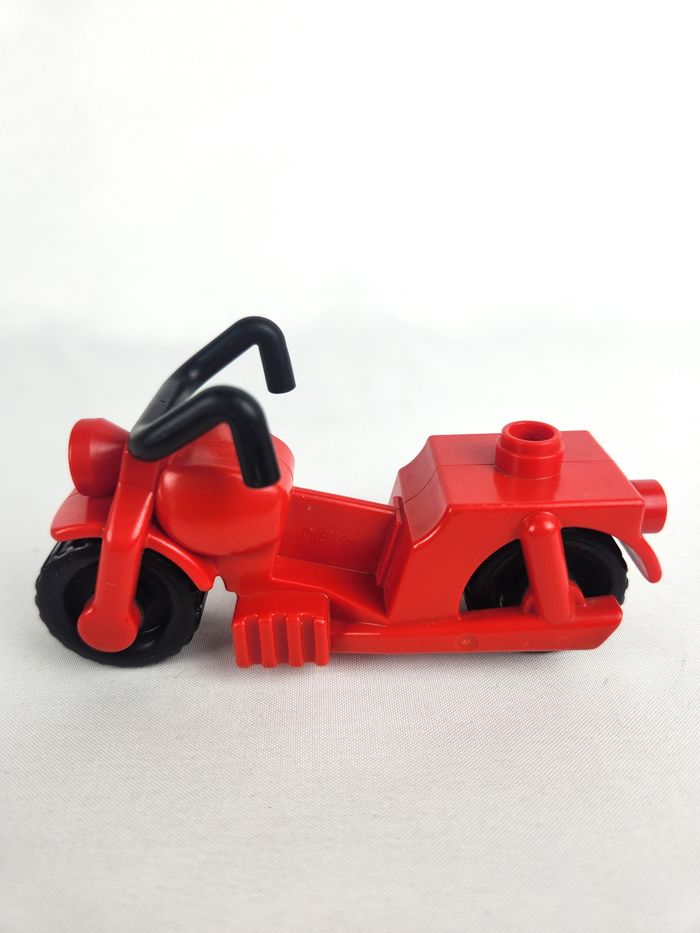 Lego Duplo Moto - Rouge Vintage - 10 cm - photo numéro 4
