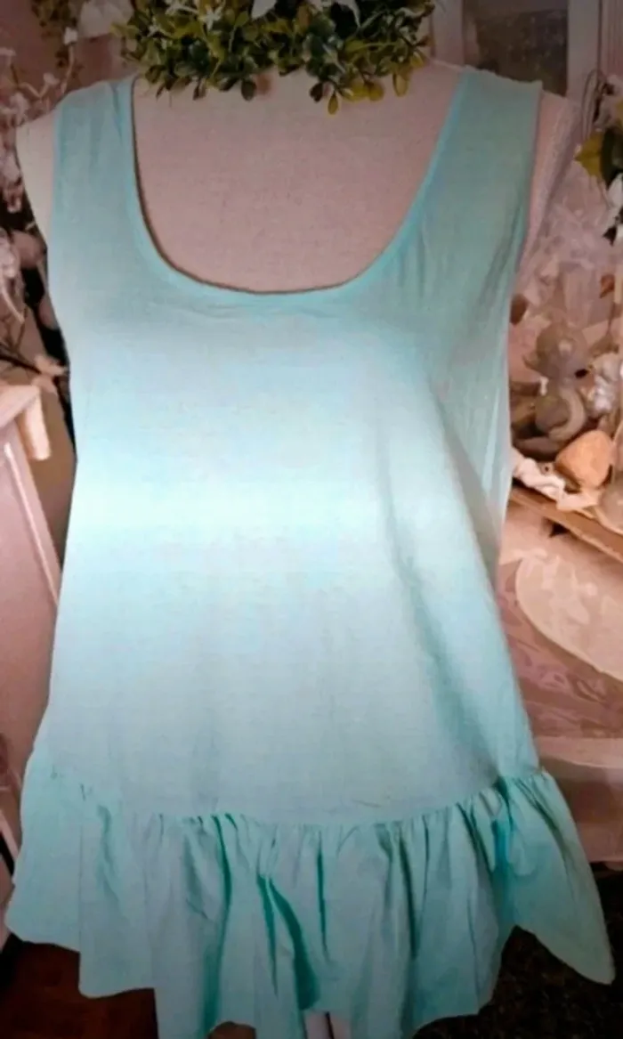 Haut vert amande Women Only Taille L Neuf - photo numéro 4