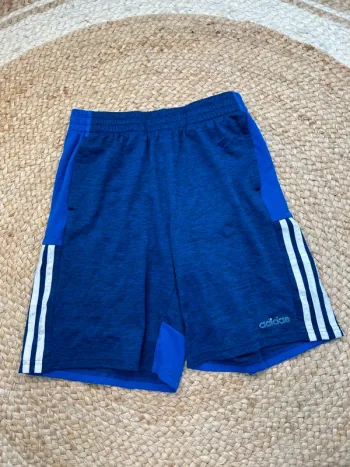 Short Homme Adidas Bleu & Blanc | Taille S | Très Bon État | Sport Training Casual | R38
