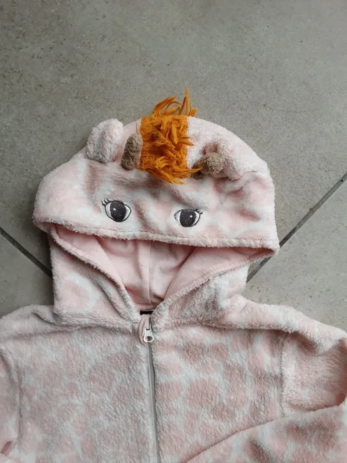 Surpyjama onsie polaire girafe T. 10 ans - photo numéro 4