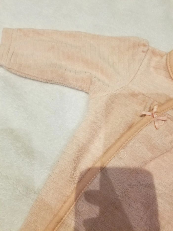 Pyjama renard en velours rose - photo numéro 2