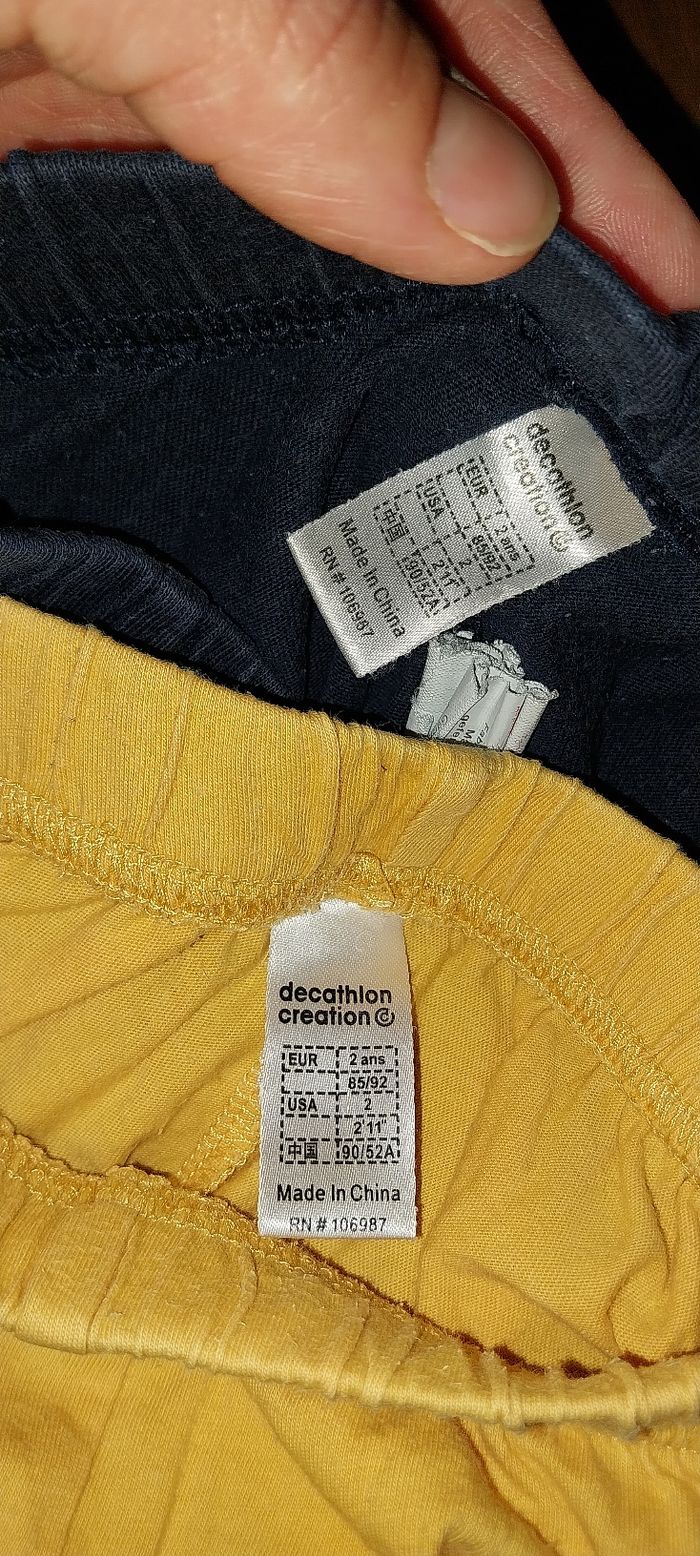 Duo/ Lot de 2 shorts Décathlon baby très bon état 2 ans - photo numéro 9