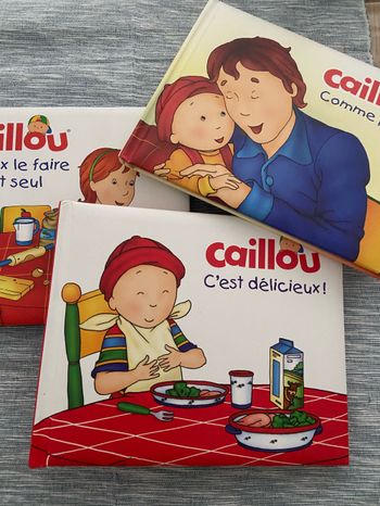 Lots de 3 livres Caillou