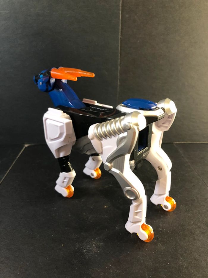 Figurine Power Rangers Jungle Fury geki gazelle Zord Gekiranger Bleu Bandai robot megazord - photo numéro 3