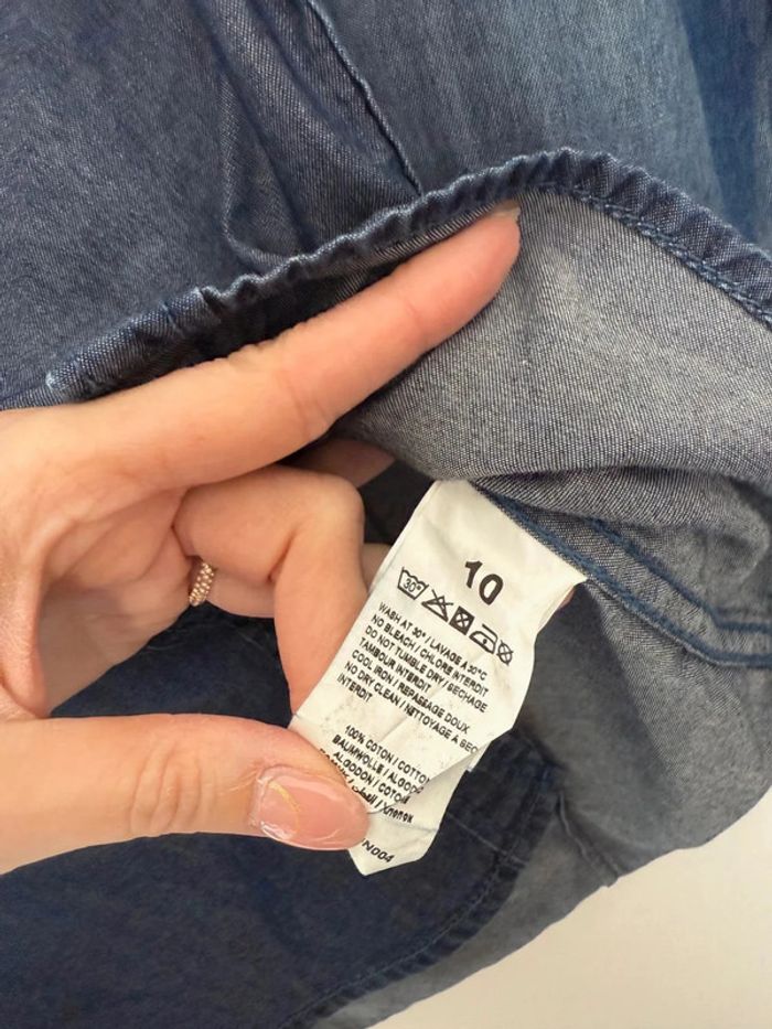Chemise Levi's fille bleue taille 10 ans parfait état - photo numéro 4