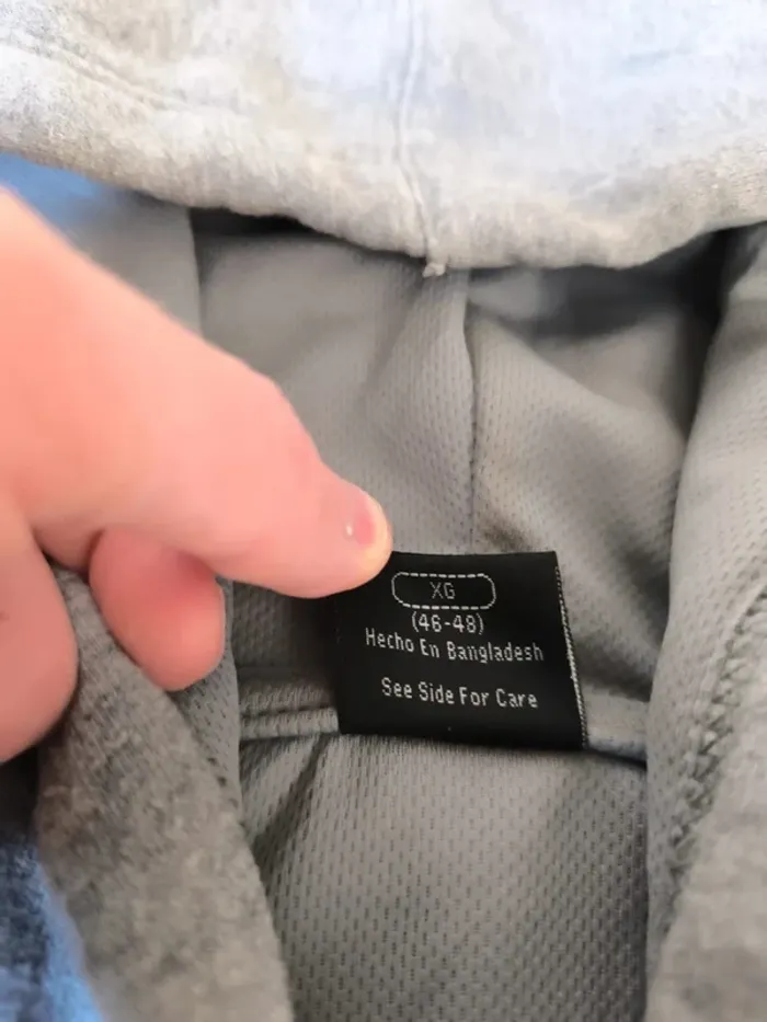 Sweat capuche bordeaux gris starter excellent état XL homme - photo numéro 8