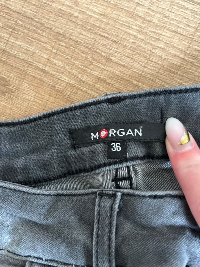 Jean gris foncé Morgan taille 36 TBE (taille petit) - photo numéro 9