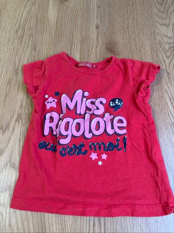 T-shirt fille taille 98