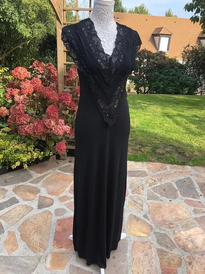 Robe Zara neuve longue noir taille S - photo numéro 4