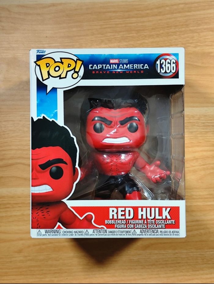Lot 2 Funko Pop! Hulk #478 (Avengers Endgame) Red Hulk #1366 (Captain America Brave New World) - photo numéro 6