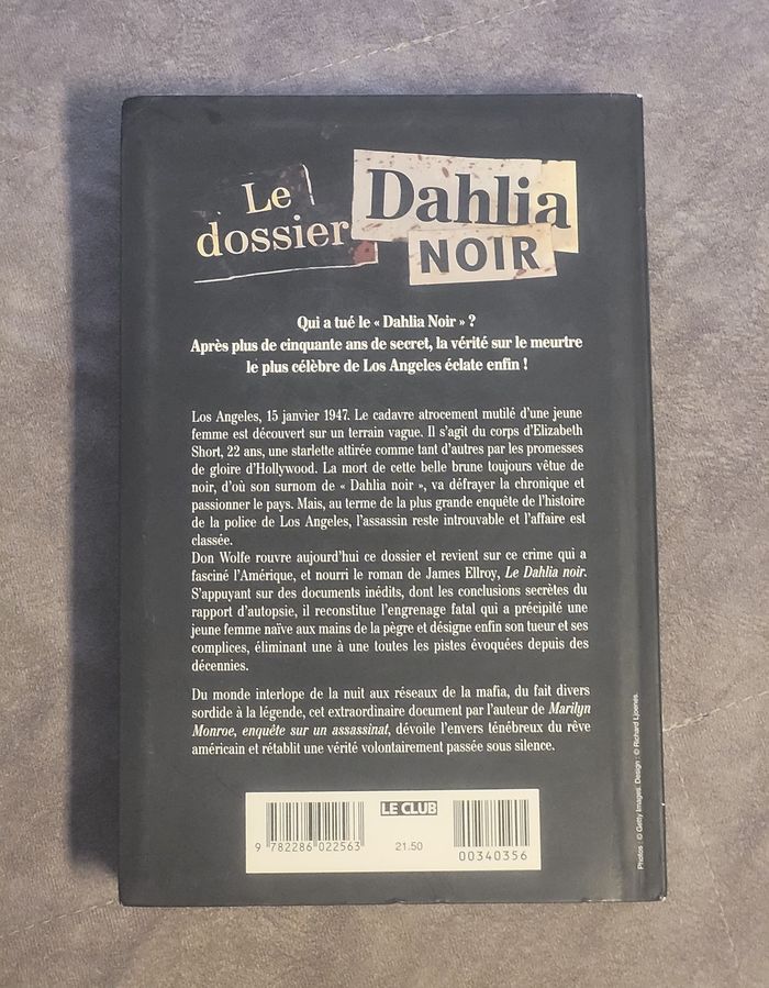 Le dossier Dahlia noir - La pègre, le nabab et le meurtre qui a choqué l'Amérique Don Wolfe, Nathali - photo numéro 2