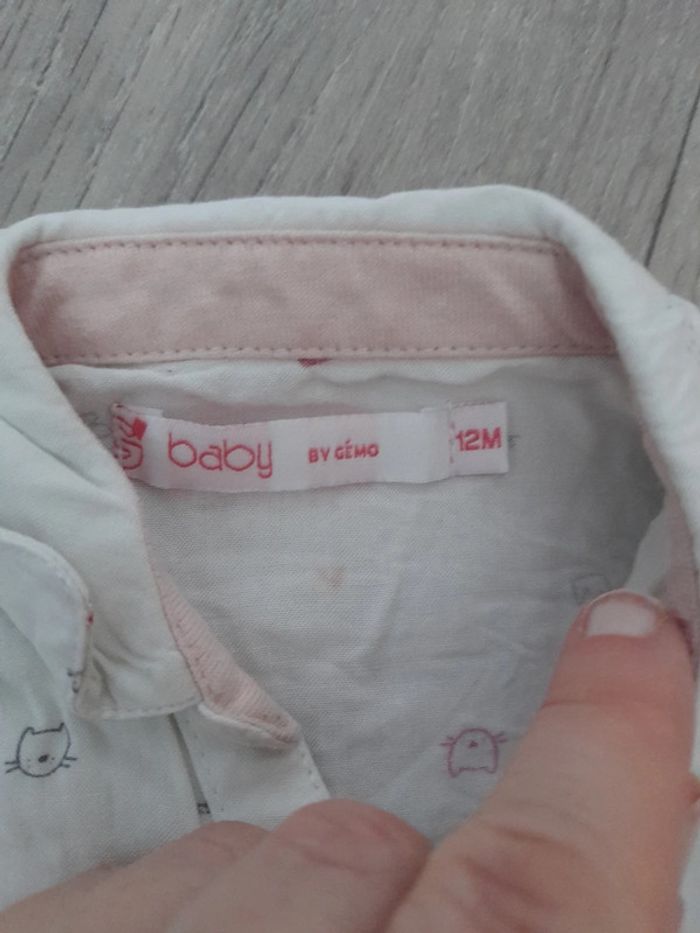 Chemise manches longues à nouer 12 mois - photo numéro 2