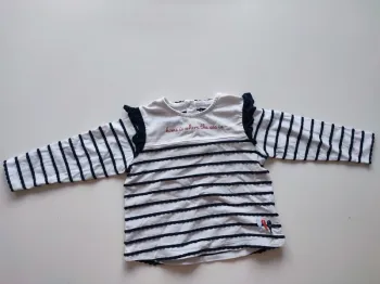 T-shirt marinière manches longues 18 mois