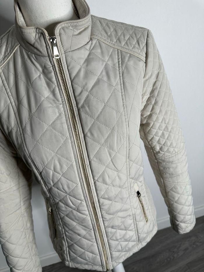Veste matelassée doudoune fine blanc crème T40 L - photo numéro 7