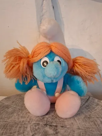 Peluche vintage Schtroumpfette